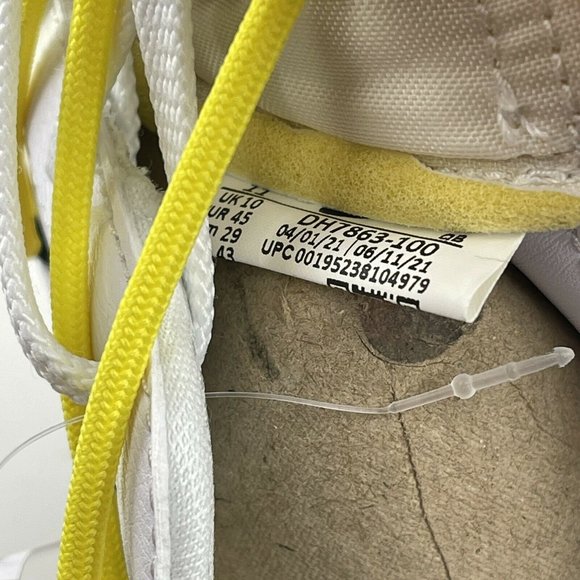 Nike Off White Blazer Low 77 Size 11 Mens White University Red OW Collaboration - Picture 11 of 12